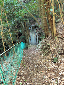 屏風岩のつり橋