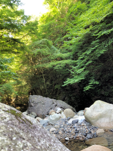 屏風岩の川